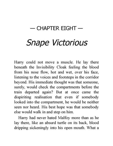 06 Harry Potter and the Half-Blood Prince 8 Snape Victorious -- 绘本听读宝在线台词全文