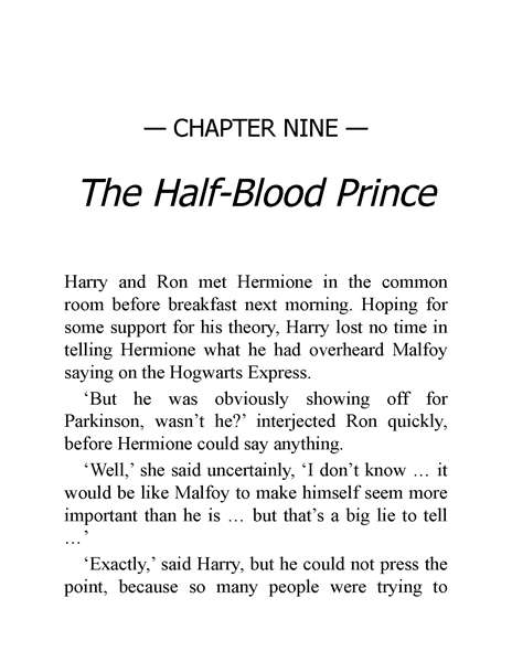 06 Harry Potter and the Half-Blood Prince 9 The Half-Blood Prince -- 绘本听读宝在线台词全文