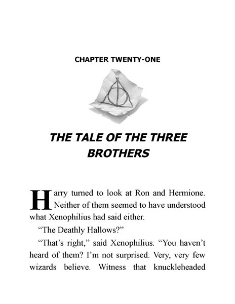 07 Harry Potter and the Deathly Hallows 21 The Tale of the Three Brothers -- 绘本听读宝在线台词全文