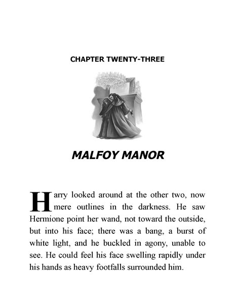 07 Harry Potter and the Deathly Hallows 23 Malfoy Manor -- 绘本听读宝在线台词全文
