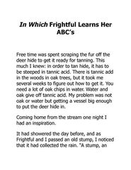 1 My Side of the Mountain 11 Frightful Learns Her ABC's -- 绘本听读宝在线台词全文
