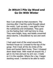 1 My Side of the Mountain 16 Pile Up Wood and Go On With Winter -- 绘本听读宝在线台词全文