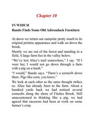 2 On the Far Side of the Mountain 10 Bando Finds Some Old Adirondack Furniture -- 绘本听读宝在线台词全文