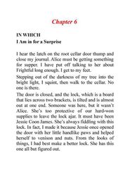 2 On the Far Side of the Mountain 6 I Am in for a Surprise -- 绘本听读宝在线台词全文