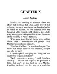 绿山墙的安妮 Chapter 10 -- 绘本听读宝在线台词全文